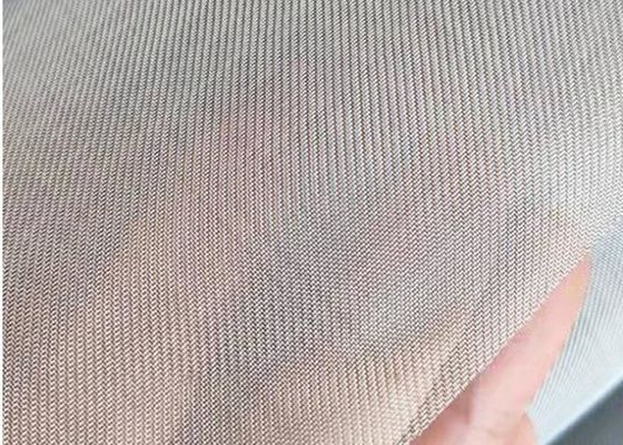 316L Twilled Weave Stainless Steel Wire Mesh Screen Untuk Filtrasi Presisi