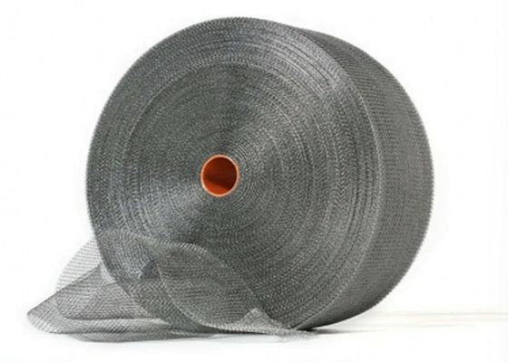Customized stainless steel 304 316 abrasion resistance nickel knitted wire mesh untuk demister/filtration pad/dust removal