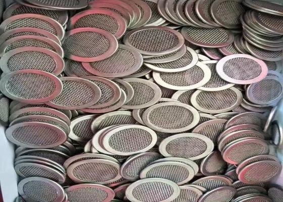 Jaring layar filter persegi dengan tenunan polos untuk filtrasi industri