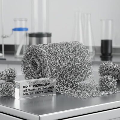 Wire Mesh Rajutan Efisiensi Filtrasi Tinggi Terdiri dari Bentuk Lubang Tidak Beraturan Memberikan Solusi Filtrasi untuk Kebutuhan Industri