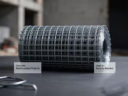 Wire Diameter 05 sampai 30mm Electric Welding Welded Wire Mesh Digunakan dalam Penghalang Keamanan dan Proyek Penguatan Beton